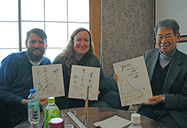 谷中　俳句体験の様子